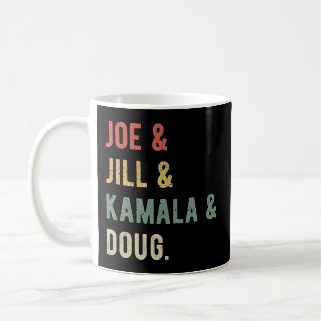 Caneca De Café Joe & Jill & Kamala & Doug I (Esquerda)