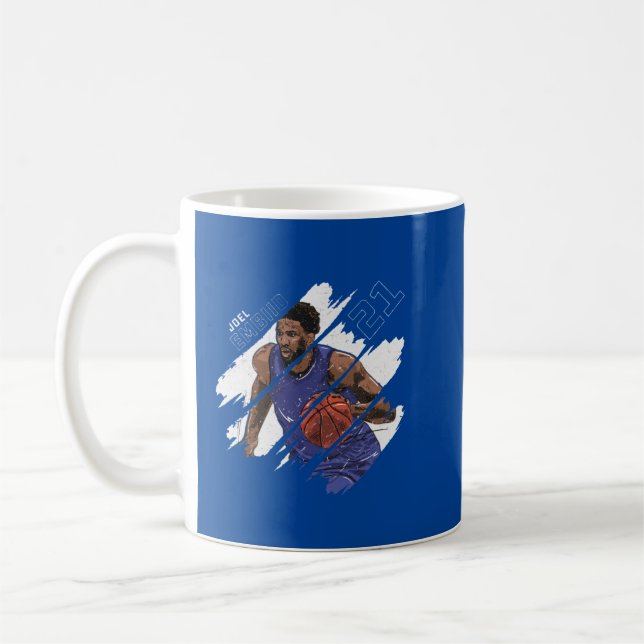 Caneca De Café Joel Embiid Stripes (Esquerda)
