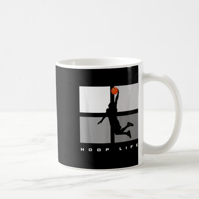 Caneca De Café Jogada de basquete de Hoop Life Men (Direita)