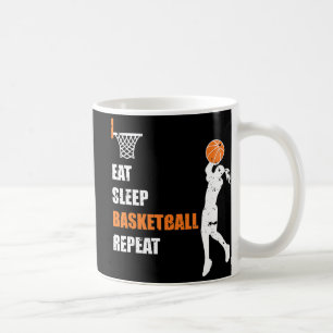 Caneca De Café Jogada de basquetebol feminino de basquetebol repr