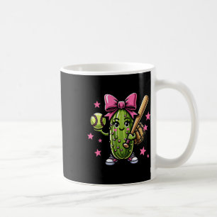 Caneca De Café Jogada De Softball Esportiva Raparigas Baseball Co