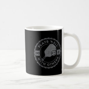 Caneca De Café Jogadas engraçadas de pickleball feminino com os o