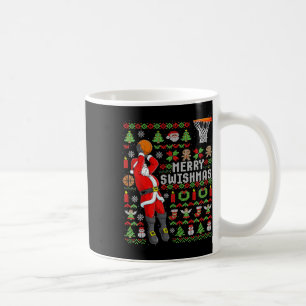 Caneca De Café Jogador Bysketbyll dos Papais noeis de Natal - Sla