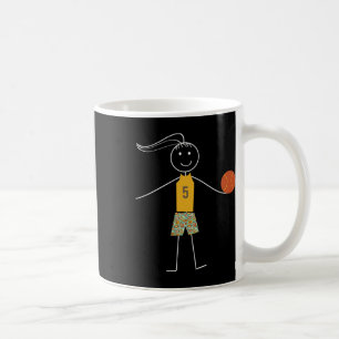 Caneca De Café Jogador Bysketbyll Girls Bysketbyll