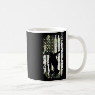 Caneca De Café Jogador da Boliche Camo, Vintage Patriotic Men War