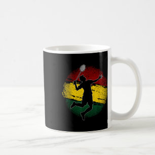 Caneca De Café Jogador de Badminton Bandeira Ganesa Gana 