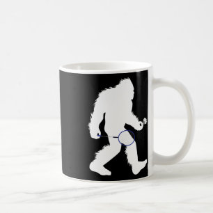 Caneca De Café Jogador de Badminton do Pé Grande