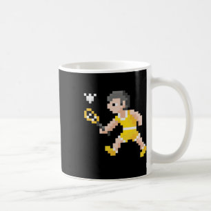 Caneca De Café Jogador de Badminton do Pixel Art do Jogo Retroati