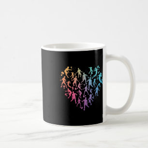 Caneca De Café Jogador de Badminton em Aquarela Equipe Amantes de
