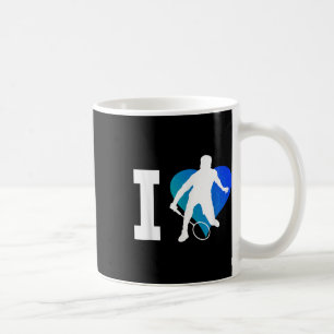 Caneca De Café Jogador de Badminton Esmagamento Masculino Peteca