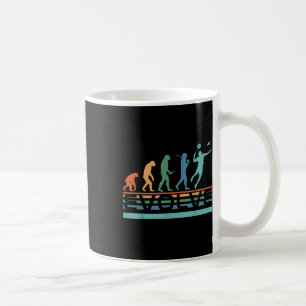 Caneca De Café Jogador de Badminton Evoluir Divertido Nerdy Evolu
