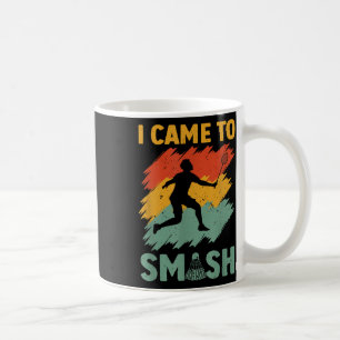 Caneca De Café Jogador De Badminton Que Vim Esmagar