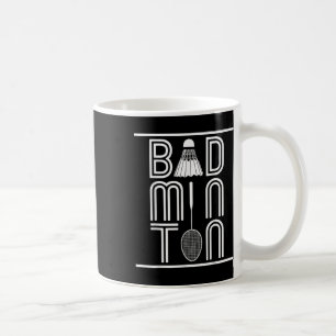 Caneca De Café Jogador de Badminton Smash Raquete