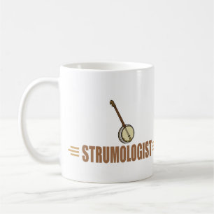 Caneca De Café Jogador de Banjo Humorístico