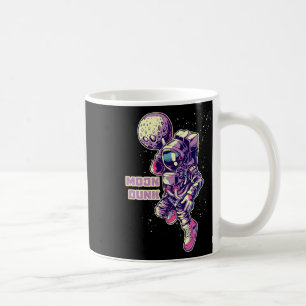 Caneca De Café Jogador de basquete do astronauta Dunking Moon