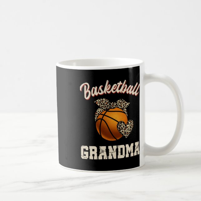 Caneca De Café Jogador de basquetebol da vovó Leopardo (Direita)