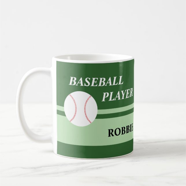 Caneca De Café Jogador de beisebol (Esquerda)
