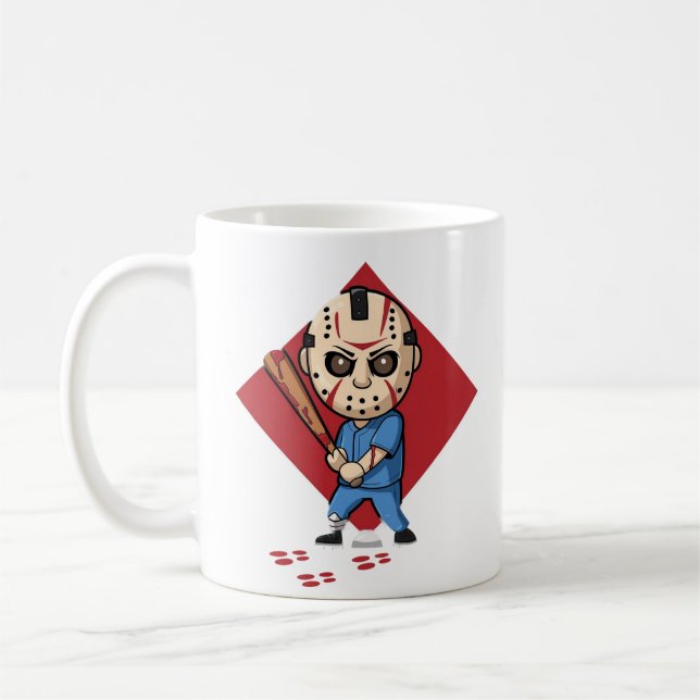 Caneca De Café Jogador de Beisebol do Horror (Esquerda)