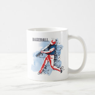 Caneca De Café Jogador de beisebol muito Legal e colorido oscilan