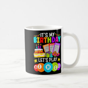 Caneca De Café Jogador de Bingo É Meu Aniversário Vamos Jogar Bin