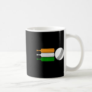 Caneca De Café Jogador de críquete da Índia Ll Bandeira indiana E