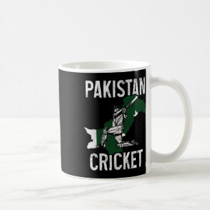 Caneca De Café Jogador de Críquete do Paquistão Bandeira do Paqui