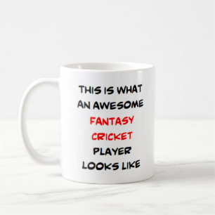 Caneca De Café jogador de críquete fantástico, incrível