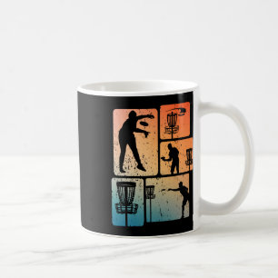 Caneca De Café Jogador de Disc Golf Engraçado Disco Voador Legal
