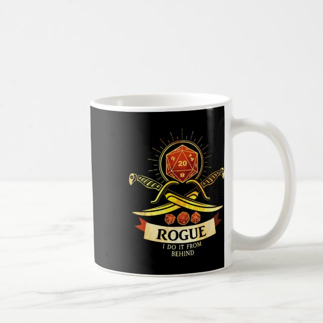 Caneca De Café Jogador de Fantasia Rogue Rpg Cl  (Direita)