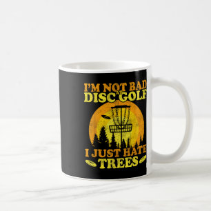 Caneca De Café Jogador de Frolf Eu Só Odeio Árvores Golfe de Disc