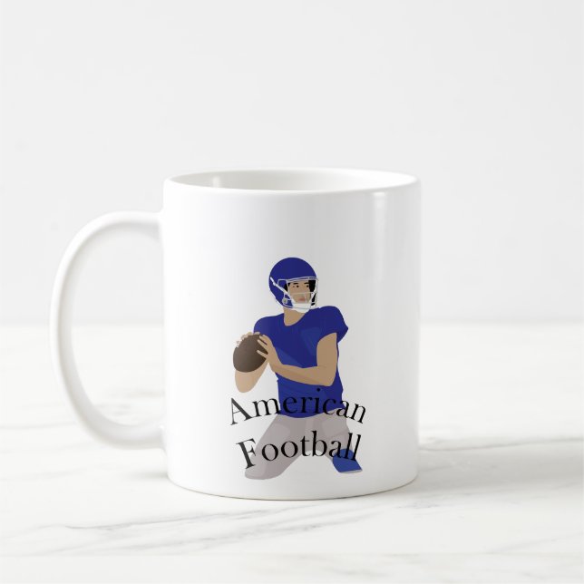 Caneca De Café Jogador de futebol americano em ação (Esquerda)