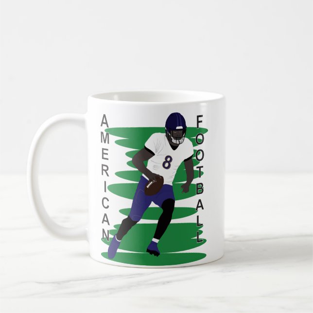 Caneca De Café Jogador de futebol americano em ação (Esquerda)