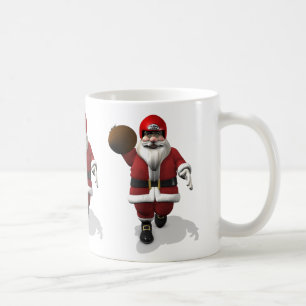 Caneca De Café Jogador de futebol americano Santa Claus