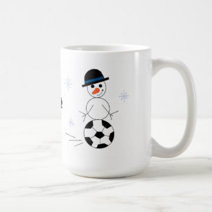 Caneca De Café Jogador de Futebol Boneco de Neve