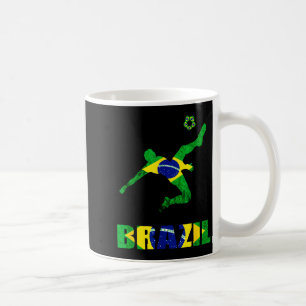 Caneca De Café Jogador de Futebol Brasileiro de Futebol