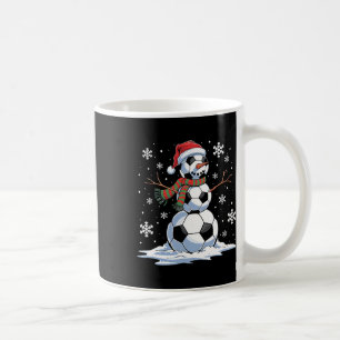 Caneca De Café Jogador de futebol do Snowman Santa Hábito Natal F