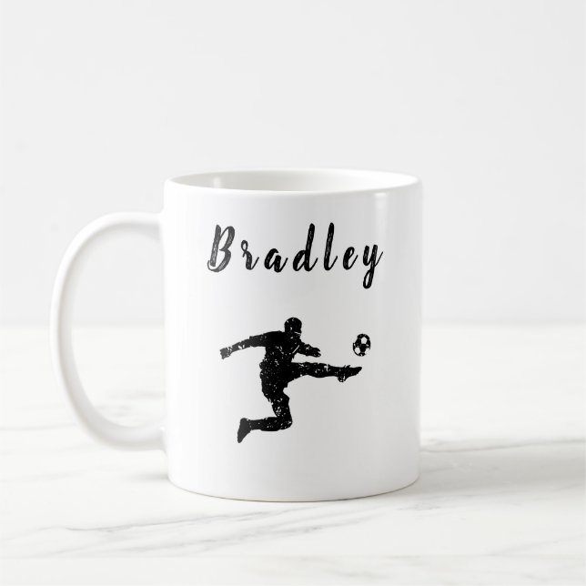 Caneca De Café Jogador de Futebol - Estimulação Personalizada do  (Esquerda)