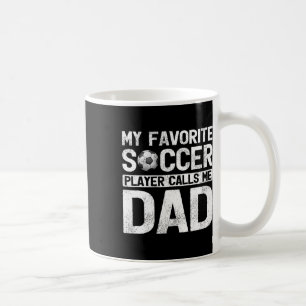Caneca De Café Jogador de Futebol Favorito Me Chama Dia de os pai