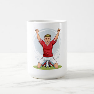 Caneca De Café Jogador de futebol homem
