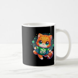 Caneca De Café Jogador de Futebol Kitty Cat Gatinho Garotas Fofo