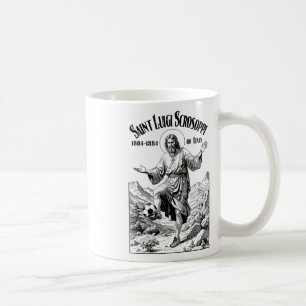 Caneca De Café Jogador de Futebol Padroeiro São Luigi Scrosoppi E