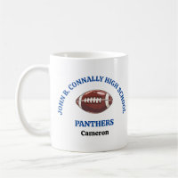 Jogador de Futebol Personalizado da Blue High Scho