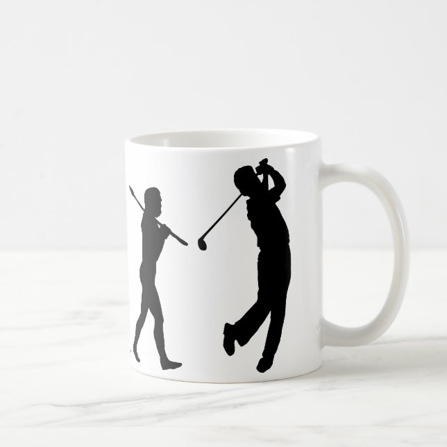 Caneca De Café Jogador de golfe (Direita)