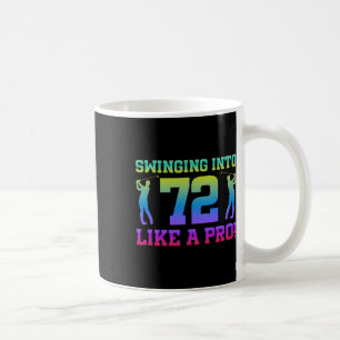 Caneca De Café Jogador de Golfe Birthd, 72 anos, 72 anos