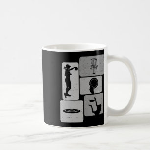 Caneca De Café Jogador de Golfe de Disco Engraçado Entusiasta de