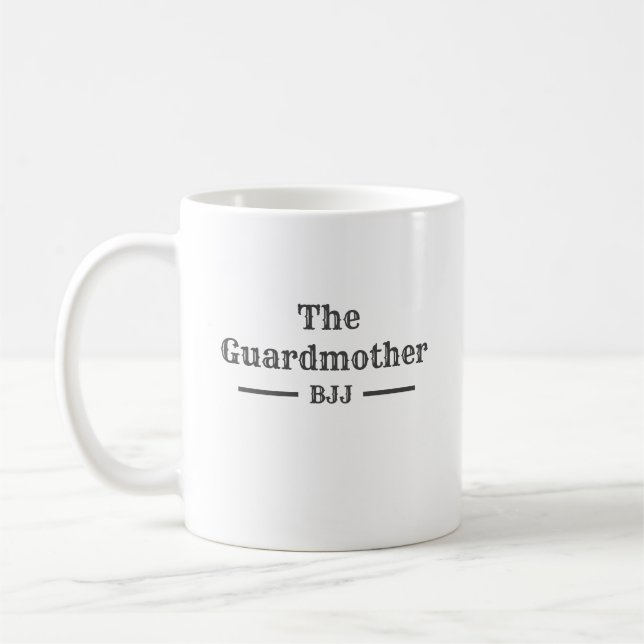 Caneca De Café Jogador de guarda Jiu Jitsu GuardMãe BJJ (Esquerda)