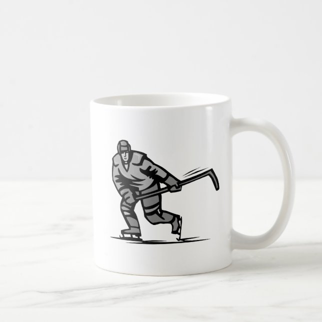 Caneca De Café Jogador de hóquei (Direita)