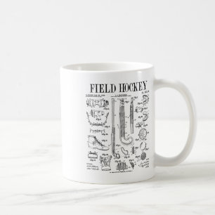 Caneca De Café Jogador de Hóquei em Campo Esportes Coletivos Dive