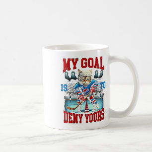 Caneca De Café Jogador de Hóquei Gato Amante do Hóquei Meu Objeti