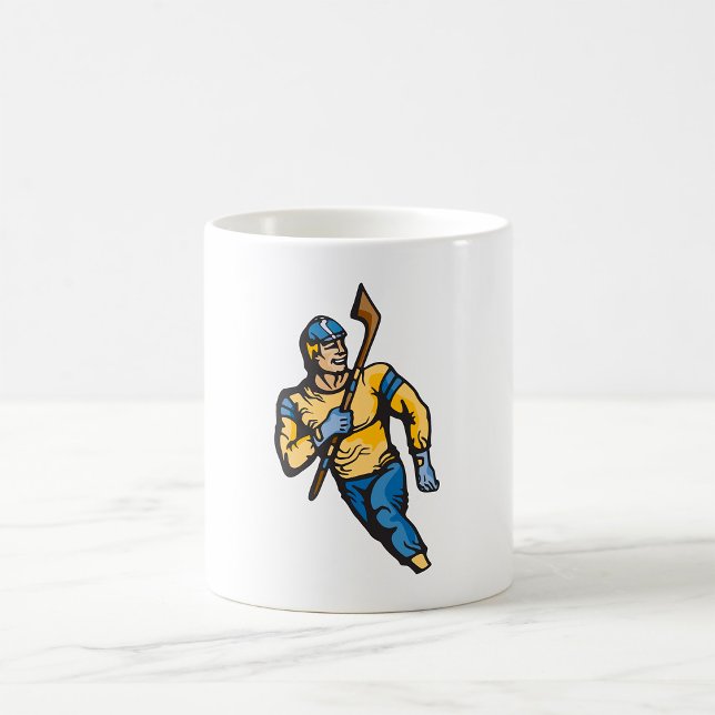 Caneca De Café Jogador de Hóquei Muscular (Criador carregado)